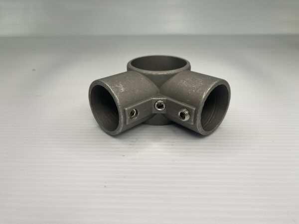 Brushed Aluminum Corner Cross Brace Fitting For 1-5/8" OD Legs - Image 2