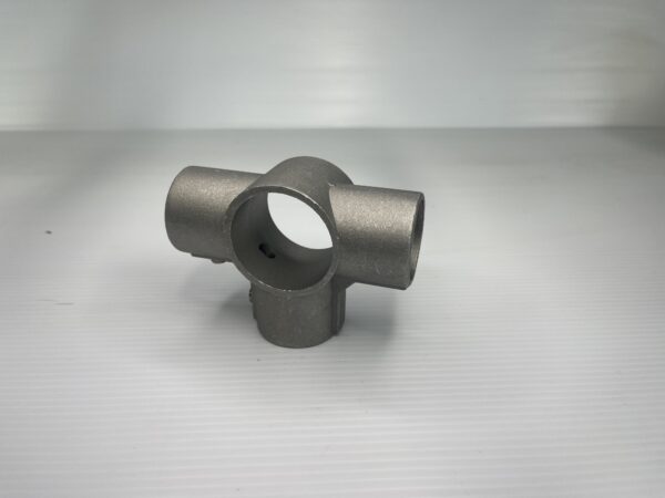 Brushed Aluminum Center Cross Brace Fitting For 1-5/8" OD Legs - Image 3