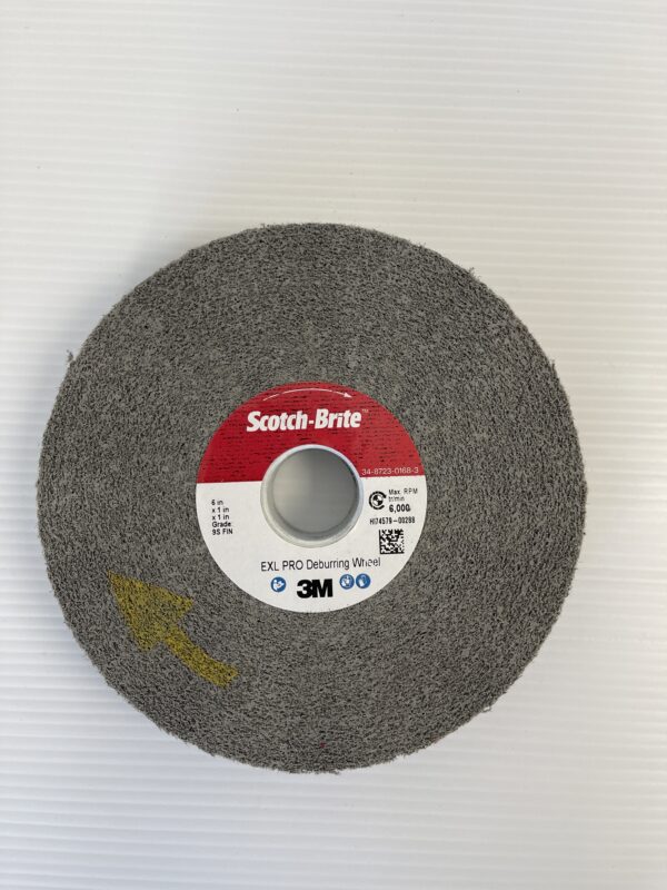 3M® EXL Scotch Brite 6" Deburring Wheel 9S Fine